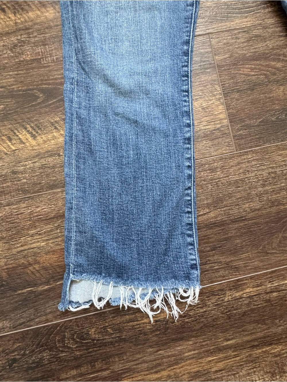 Mother Insider Crop Step Fray Straight Leg Size 31 - Picture 7 of 11